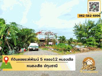 ขายที่ดินซอยระพีพัฒน์ 5 คลอง12 หนองเสือ  ตำบลนพรัตน์  อำเภอหนองเสือ จังหวัดปทุมธานี  